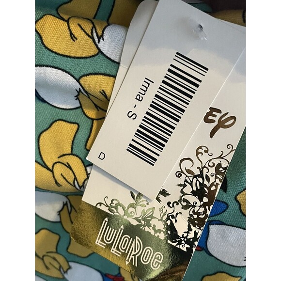 NWT Womens Lularoe Disney Donald Duck Sz Small Irma.Tag Is Small, But Fits Loose - Picture 12 of 15